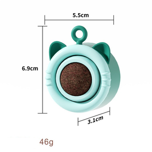 Jiangren boules en plastique d'herbe à chat biologique jouets à mâcher de santé dentaire pour animaux de compagnie naturels écologiques pour chats chatons soulagement de l'anxiété - Product Image 5