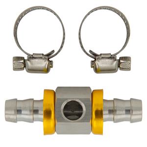 وصلة تي-فيت للوقود مقاس 3/8 بوصة مع منفذ استشعار NPT 1/8-27، تشمل مشابك تثبيت - Product Image 3