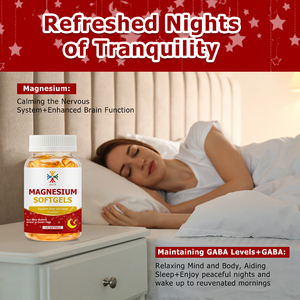 Giá bán buôn magiê Softgels với vitamin D3 canxi và vitamin K2 hỗ trợ chức năng não tăng cường cơ bắp thư giãn - Product Image 3