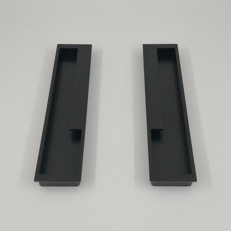 Modern Minimalist Matte Black Aluminum Alloy