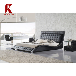 Qualità superiore moderna king size vera pelle a forma di onda <span class=keywords><strong>letto</strong></span> <span class=keywords><strong>matrimoniale</strong></span> per camera da <span class=keywords><strong>letto</strong></span> mobili - Product Image 2