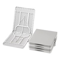 Table de pique-nique pliante rectangulaire en HDPE portable Benjia pour l'extérieur, table de jardin en fer, vente en gros de tables de pique-nique