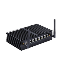 Ordinateur de bord industriel sans ventilateur Qotom Q30751G6 DDR4 SO-DIMM, socket jusqu'à 32 Go de mémoire, 6 ports LAN, processeur Core I5 7200U, mini PC