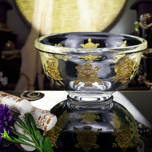 Kit de huit tasses bouddhistes, <span class=keywords><strong>tibétain</strong></span>, alimentation en eau, bol vénitien, en cristal, pour bouddha saint, bon marché - Product Image 6