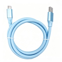 Câble de charge USB-A vers USB-C 3.0 en silicone souple coloré Togudu, chargeur rapide 5A, câble de données pour téléphone mobile Android