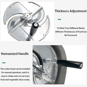 Affettatrice Commerciale per Verdure e Frutta, Affettatrice Elettrica ad Alta Efficienza per Patatine, Macchina Taglia-Verdure - Product Image 5