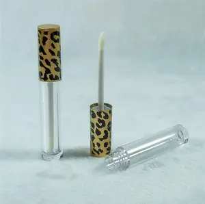 3ml 0.1oz Leopard Print Lip gloss Tubes Empty Plastic ABS Lip gloss Cosmetic Containers