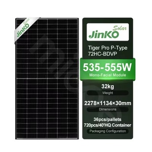 Panneau solaire <span class=keywords><strong>Jinko</strong></span> 72hc 540w 550w 560w Module Pv Jkm550m-72hl4-v 545w Panneau solaire noir - Product Image 1