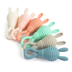 Baby Teether May Sun Maysun Silicone Food Grade BPA Free New Design Baby Chewable Teething Teether Infant Molar Bunny Rattle Toy
