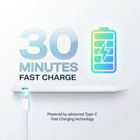 Lápiz Óptico Activo Universal T1 para iPad y Tabletas Android, Carga Rápida de 30 Minutos, Tipo-C Recargable, Lápiz Digital, Logotipo Personalizado OEM