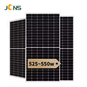 JCN 550 vatios mono paneles solares de media celda 550W 540W 530W media celda solar mono cristalino