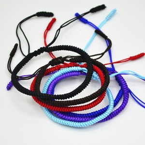 Hotsale cổ phiếu bán buôn handmade mix màu sắc Knot Chuỗi có thể điều chỉnh bện Vòng đeo tay - Product Image 5