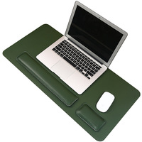 Repose-poignets pour clavier en mousse à mémoire de forme en similicuir personnalisable et tapis de souris, tapis de bureau, ensemble de 3 pièces