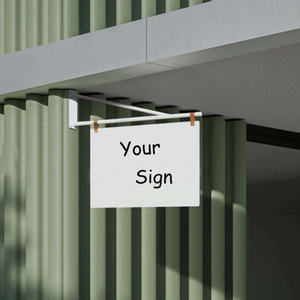 Support d'affichage de signe double face d'<span class=keywords><strong>exposition</strong></span> en métal publicitaire mural - Product Image 4