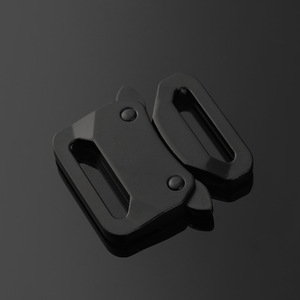 Hebilla de liberación lateral de aleación de zinc, color negro, duradera, resistente al desgaste, para accesorios de bolsos Q229 25 - Product Image 1