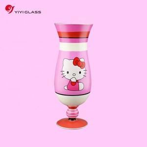 Verre à vin rouge décoratif peint à la main en <span class=keywords><strong>rose</strong></span> ou bleu Idée cadeau <span class=keywords><strong>unique</strong></span> pour la fête des mères - Product Image 2