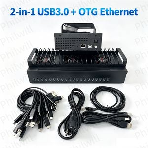 Used 2 1 OTG USB 3.0 64g Memory <b>Phone</b> Farm Hub Android Batch Synchronization Control Unified Management Smartphones - Product Image 2