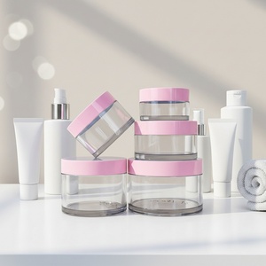 Luxury <b>Empty</b> 100ml PET Body Butter Cosmetic Scrub Cream Hair Wax Body Butter Packaging <b>Jars</b> with Lids - Product Image 6