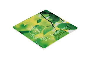 6/8 Inch Reusable Square Shape Green Heat Resistant Mat Coffee Tea Melamine Cup Pad