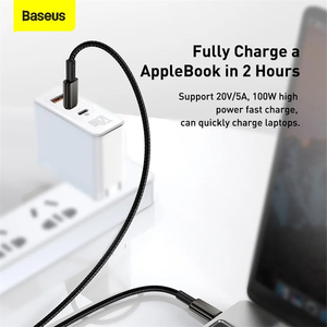 Baseus-<span class=keywords><strong>Cable</strong></span> <span class=keywords><strong>USB</strong></span> C a <span class=keywords><strong>USB</strong></span> tipo C de 100W, <span class=keywords><strong>cable</strong></span> de datos de carga rápida, <span class=keywords><strong>cable</strong></span> PD tipo C para <span class=keywords><strong>iPhone</strong></span> 15 Pro Max MacBook iPad Xiaomi - Product Image 4