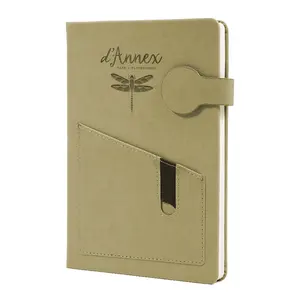 Classmate Customizable Kraft Paper Notebook Hard Cover Personalised Pu Leather Notebook For Students