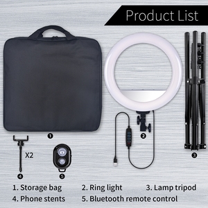 สำหรับ fosoto Ft-36l 14 "สำหรับไฟ<span class=keywords><strong>ว</strong></span>งแหวน Tik Tok พร้อม3000K-6500K 3000K-6500K รับประกัน1ปีสำหรับการแต่งหน้า - Product Image 6