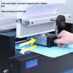 Rilegatrice Manuale a Colla 400 <span class=keywords><strong>Fogli</strong></span> Adesivo Termofusibile da Tavolo con Riscaldamento Automatico - Product Image 4