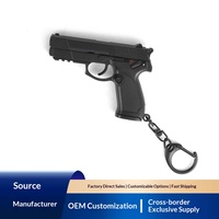Meilleure vente transfrontalière : Porte-clés modèle de pistolet jouet Type 92 en ABS, style chinois, détachable, échelle 1:3 – Cadeau idéal