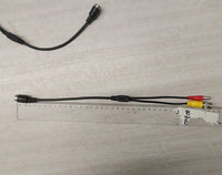 Cooyear Aviation M 12 4Pin mâle BNC DC RCA femelle adaptateur câble lecteur de jeu bureau Protection contre les courts-circuits ABS tout neuf