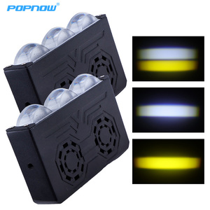 Focos LED de 3 Lentes para Automóvil, Luces de Trabajo para Conducción en Niebla, Luces Auxiliares Externas, Luces LED para Parrilla de 3000k y 6000k con Ventilador - Product Image 2
