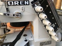 Machine à coudre industrielle à double aiguille à chaîne, idéale pour la couture de tapis, de rideaux et des franges de robes RNV-008