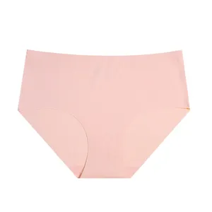 ODM/OEM underwear Women's basic seamless traceless briefs comfortable ice silk women's panties