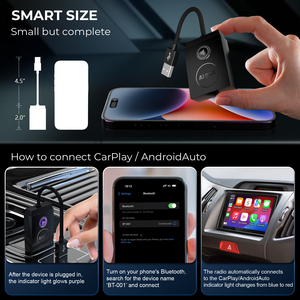 ZESTECH sans fil <span class=keywords><strong>Apple</strong></span> <span class=keywords><strong>CarPlay</strong></span> Android Auto AI Box Smart <span class=keywords><strong>Youtube</strong></span> Netflix TV voiture jouer pour l'usine filaire <span class=keywords><strong>CarPlay</strong></span> - Product Image 6