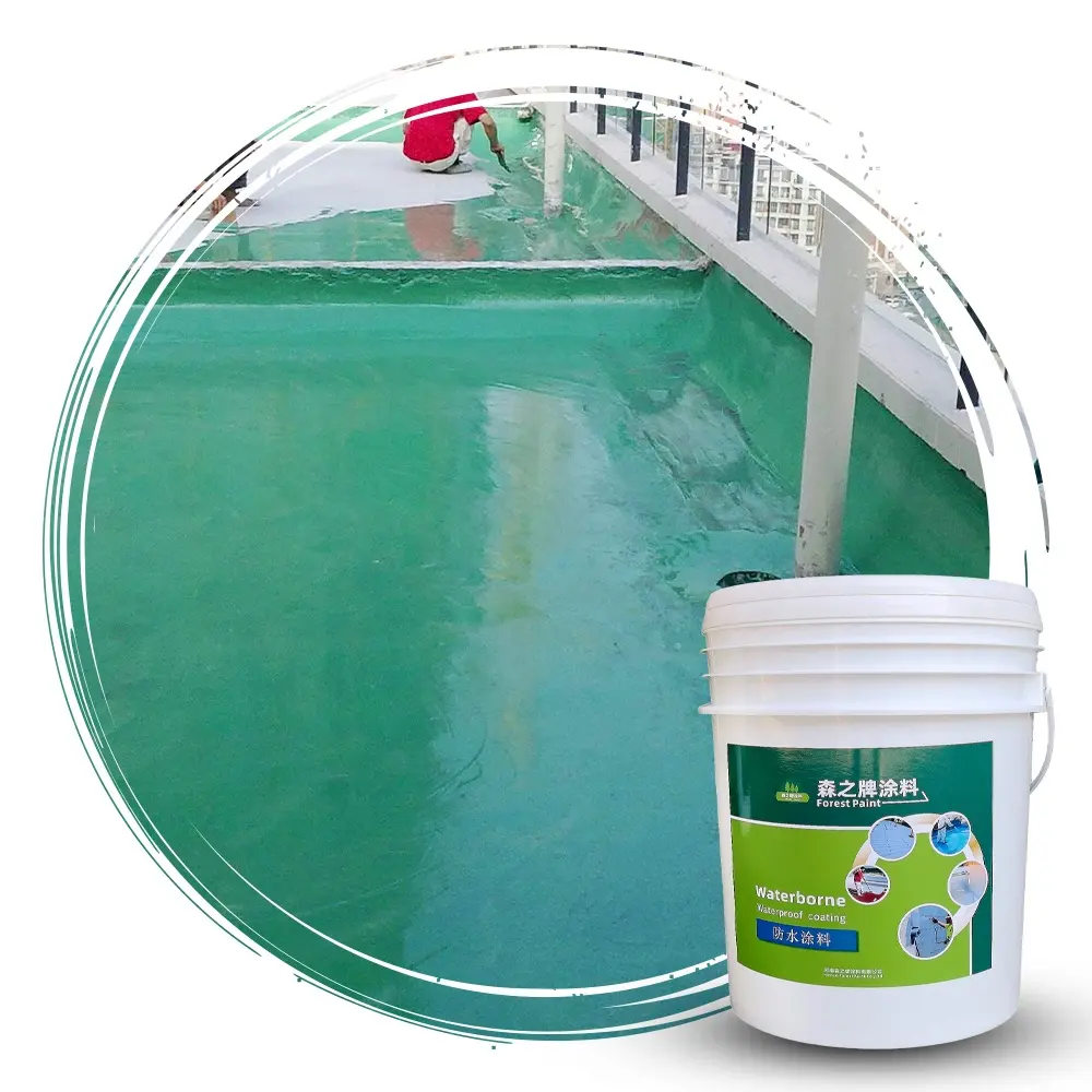 एक घटक polyurethane waterproofing के कोटिंग कंक्रीट और धातु छत स्प्रे निविड़ अंधकार पेंट