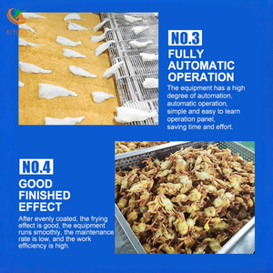 Machine de panure industrielle multifonctionnelle pour légumes, pommes de terre, patates douces, courges, snacks, certifiée CE - Product Image 3