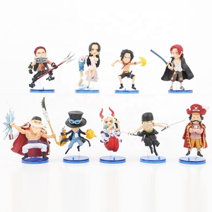 Set de 9 Figuras de <span class=keywords><strong>One</strong></span> <span class=keywords><strong>Piece</strong></span>: Yamato, Edward Newgate, Charlotte <span class=keywords><strong>Katakuri</strong></span>, Boa Hancock, Shanks, Zoro, Sanji, Luffy, Modelo de PVC, Juguetes de 7 cm - Product Image 1