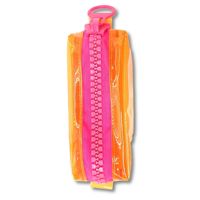 Nécessités quotidiennes PVC Fluorescent Super grand sac à stylo à fermeture éclair étui de rangement pour stylo étanche pour étudiant en gros