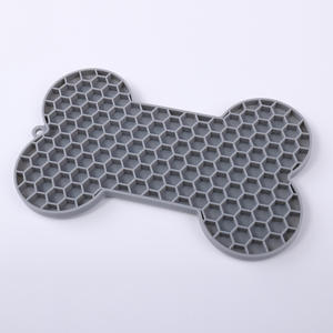 Eco-Friendly Slow Food Bowl para <span class=keywords><strong>Pet</strong></span> Cães e Gatos Osso Mat Design com Ventosa Silicone Dog Lick Pad - Product Image 5