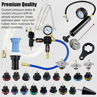 Outil de diagnostic automatique 28 pièces Kit d'outils de testeur de pression de radiateur de refroidissement