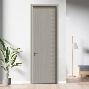 Porte intérieure contemporaine en MDF avec isolation phonique, surface finie, ouverture manuelle pour chambre à coucher - Product Image 3