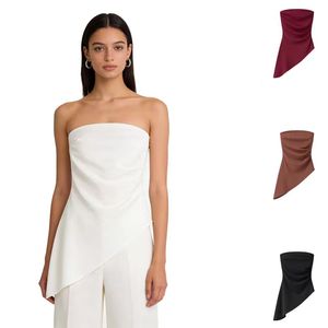 Women's Polyester Tank Top Designer Casual Breathable <b>Blouse</b> Solid Color for Summer Season In-Stock - Product Image 1