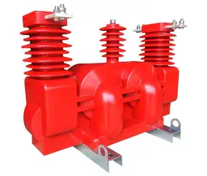 Caja de medición de columna de alta tensión para exteriores, transformador combinado de dos elementos, JLSZV-10 trifásico, tres cables, tipo seco, 10kv