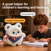 Giocattolo di Peluche Interattivo con Riconoscimento dell'Umore AI, Feedback Emotivo, Controllo Vocale, Apprendimento STEM per Bambini OEM