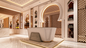 Aménagement intérieur de magasin de cosmétiques de luxe sur mesure, présentoir à parfums, comptoir îlot, mobilier de magasin de détail - Product Image 3