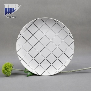 Nouveaux designs simples Assiettes à dîner écologiques de 10.5 pouces Assiettes à vaisselle en céramique de restaurant à bas prix - Product Image 5