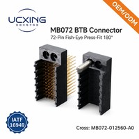 Conector de Placa MB072, 72 Pines, 180 Grados, Tipo Ojo de Pez, Macho, Paso de 2mm, para Señales de Alimentación en PCB Automotrices