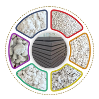 Perlite expansée utilisée comme matériau d'isolation pour la construction, l'horticulture et la culture des fleurs. Les particules de perlite sont sans poussière.