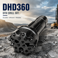 Foret à bouton forgé DTH haute pression d'air DHD360 165mm 178mm pour le forage de roche minier, compatible avec marteau DTH DHD360