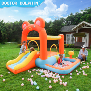 Château gonflable Doctor Dolphin, adorable petit <span class=keywords><strong>ours</strong></span>, château gonflable avec toboggan - Product Image 1