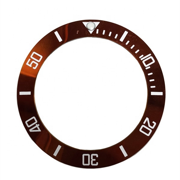 Wholesale Custom Size Fashion Mens Super Luminous Watch Parts Interchangeable Aluminum Bezel